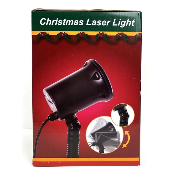 CHRISTMAS LASER LIGHT PROJECTOR OUTDOOR DECORATION DISPLAY 9 Adjustable Patterns - Picture 4 of 9